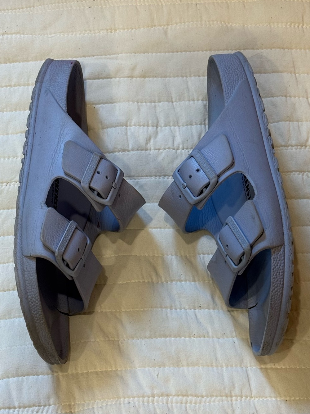 Birkenstock Arizona EVA Essentials Women's Two Strap Sandal Light Blue Size 38 - Picture 4 of 12